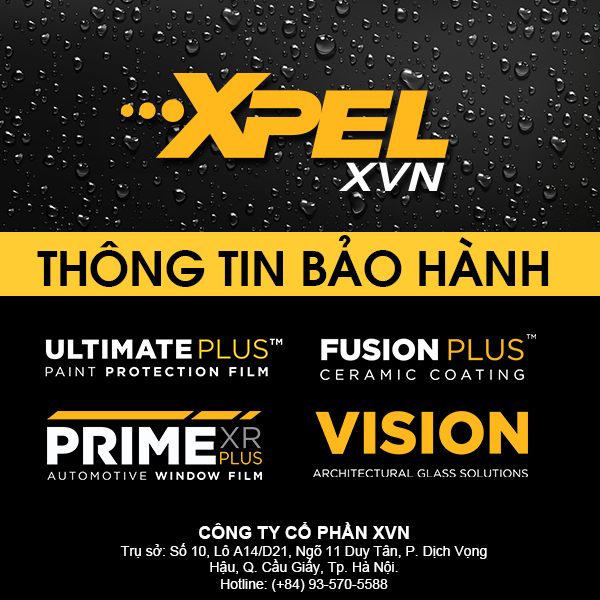 BẢO HÀNH CÁC SẢN PHẨM XPEL