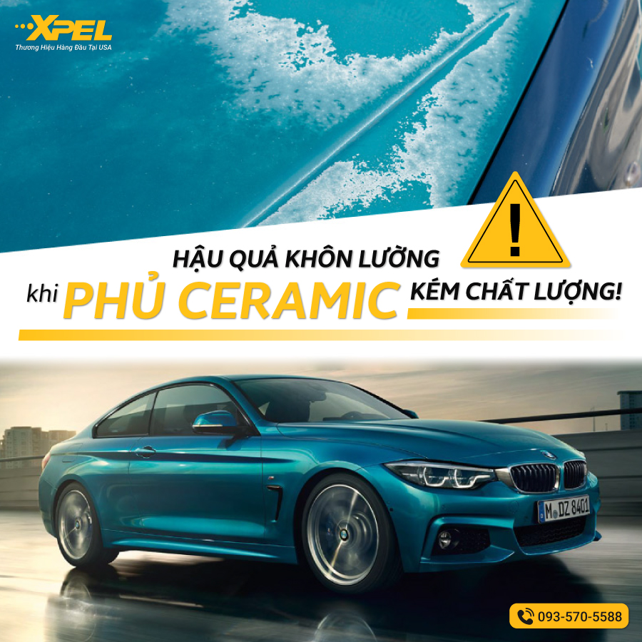 Hậu quả khi phủ Ceramic kém chất lượng